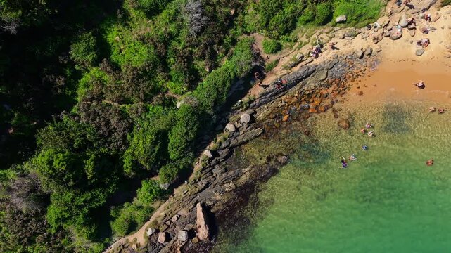 Aerial natural environment, Praia da Gra&ccedil;ainha Beach in Arraial do Cabo, Brazil