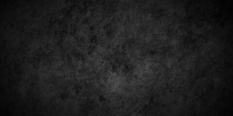 Fototapeta premium Dark black old wall paper grunge background. black blackboard and chalkboard texture. Dark black concrete wall texture element vintage grunge charcoal paint rough, distress backdrop background.