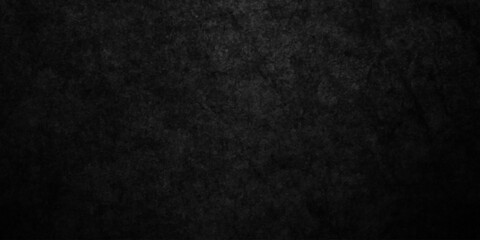 Fototapeta premium Dark black old wall paper grunge background. black blackboard and chalkboard texture. Dark black concrete wall texture element vintage grunge charcoal paint rough, distress backdrop background.
