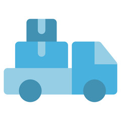 Package and Delivery Line Duotone Icon Set &ndash; Shipping, Logistics, Courier Vector Collection