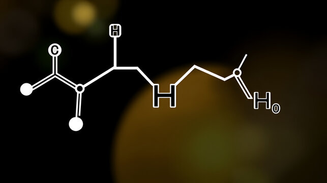 Chlorobenzene structural formula, vector illustration