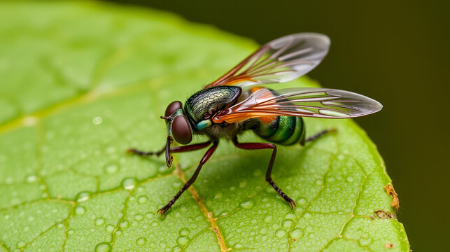 The Spanish fly (lat. Lytta vesicatoria) of the family Meloidae.