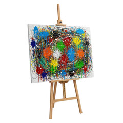 Obraz premium Abstract painting on easel