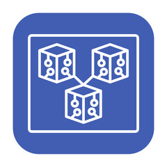 Obraz premium Blockchain Vector Icon