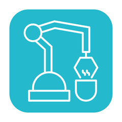 Robot Barista Vector Icon