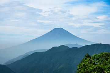 大峠から見る夏の富士山