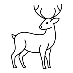 Obraz premium Deer icon vector