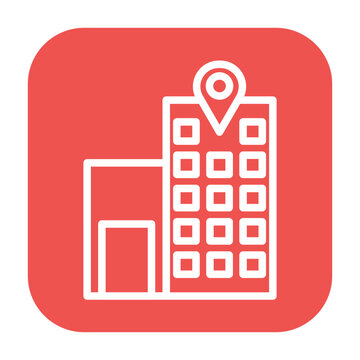 Mall Map Vector Icon