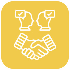 Obraz premium Conflict Resolution Vector Icon