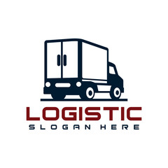 Fototapeta premium truck logo design template illustration vector