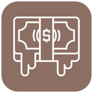 Dirty Money Vector Icon