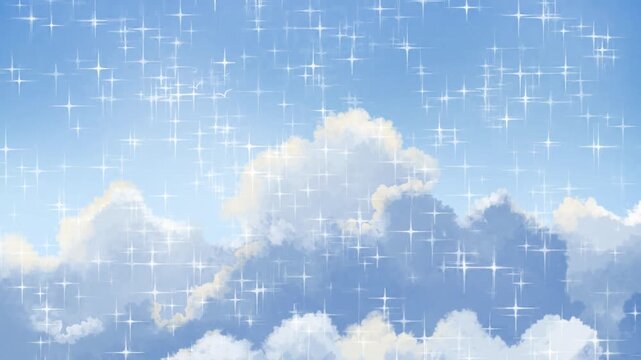 abstract blue background with stars,The deep blue expanse stretches endlessly, dotted with countless stars that shimmer like tiny lanterns in the night, each one holding a secret story, a distant ligh