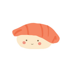 Sushi street food flat design. vector illustration