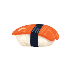 Popular food from japan. sushi time cartoon design