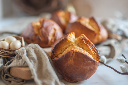 Traditional austrian easter bread pinze