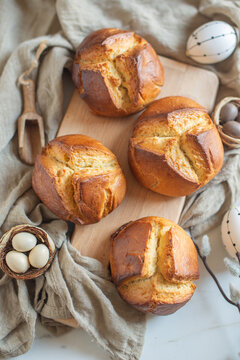 Traditional austrian easter bread pinze 