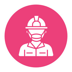 Firefighter Male Icon