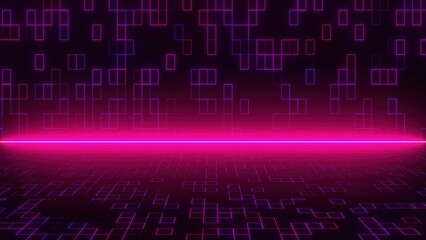 Fototapeta premium Abstract technology background with blocks