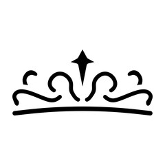 Tiara Vector Glyph Icon Design © Muhammad Rizwan
