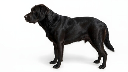 Obraz premium Lucid Realism Cinematic Photo of an Adult Labrador Retriever, Capturing Lifelike Expression, Natural Coat Details, Warm Lighting, and Majestic Pose for Pet Photography or Creative Projects