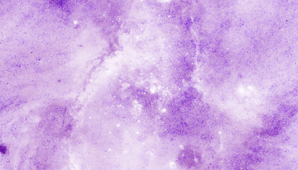 Soft purple galaxy with sparkling stars and nebulae © Aquarium