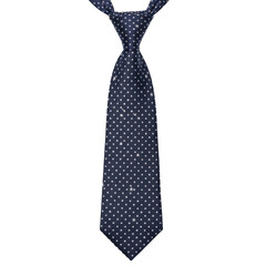 Dark blue tie with white star pattern