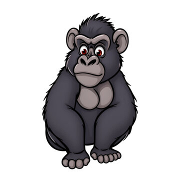 Zorilla animal cartoon character. Isolated on white background. Vector illustration.