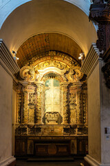 Naklejka premium Interior of the Saint Alexander Church, Igreja Santo Alexandre in Belem City in North of Brazil