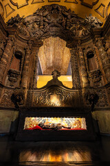 Naklejka premium Interior of the Saint Alexander Church, Igreja Santo Alexandre in Belem City in North of Brazil