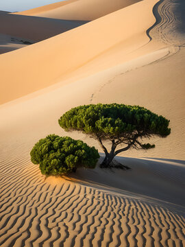 Juniperus in Dune di Piscinas, Sardinian Desert, Arbus, Italy
