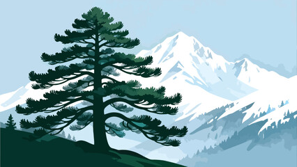 Fototapeta premium winter forest landscape