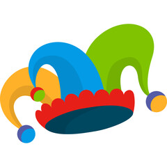 Colorful Jester Hat Illustration