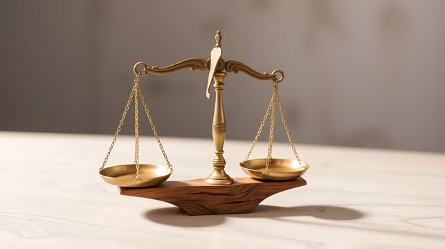 Broken balance scale representing legal injustice or unfairness