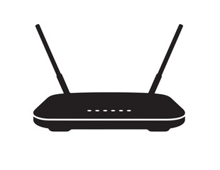 Fototapeta premium Wireless wifi router device for high speed internet connectivity and home office networking icon
