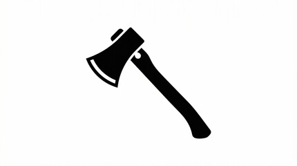 Minimalist Axe Silhouette