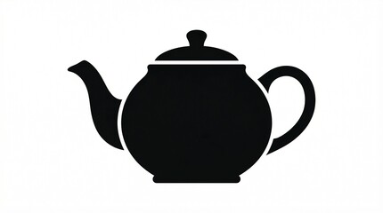 Obraz premium Teapot Silhouette Icon