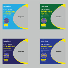 This Exclusive Furniture Sale Social Media Post Template Bundle is designed to give your interior design or furniture brand a modern and professional edge.