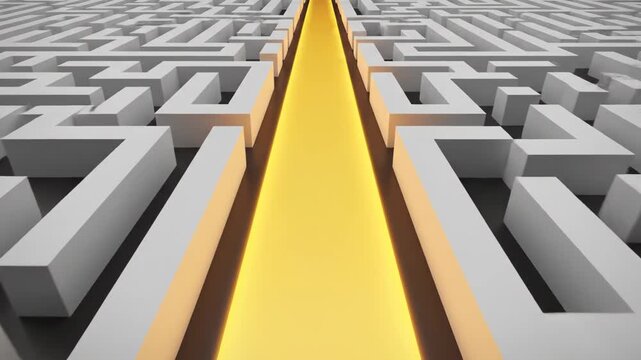 Finding the solution path through a complex maze