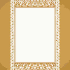 Decorative frame with ornate border and copy space