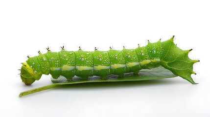 Fototapeta premium caterpillar on a white background