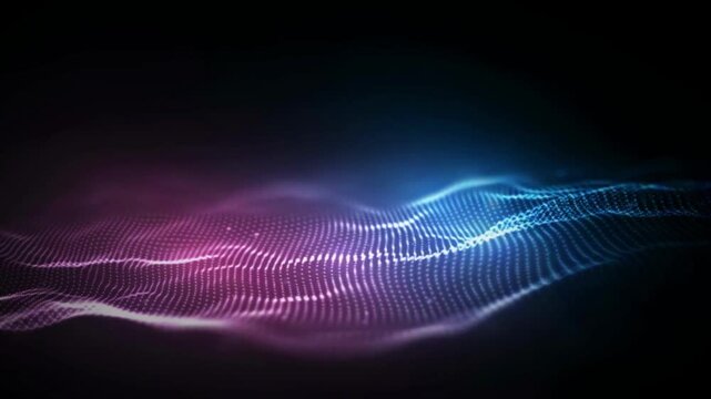 Abstract Digital Wave flow Colorful Action Background retro Cyberspace future art innovation technology