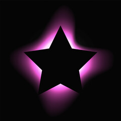 Fototapeta premium Star illuminate light frame