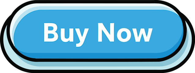 Fototapeta premium Buy now button glossy blue vector icon for ecommerce