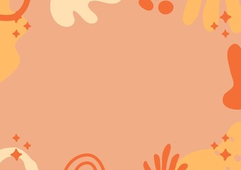 vector illustration of an abstract background with flowers