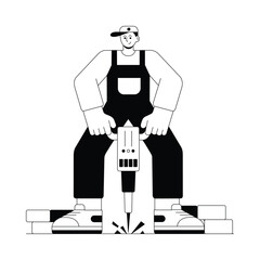 Drilling  vector illustration Eps 10 File     