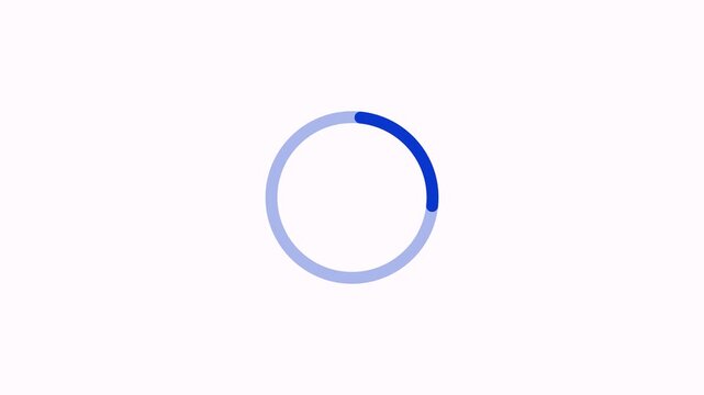 Circle loading animation with simple background, Circle loading icon, circle loading 4 k animation with alpha channel.