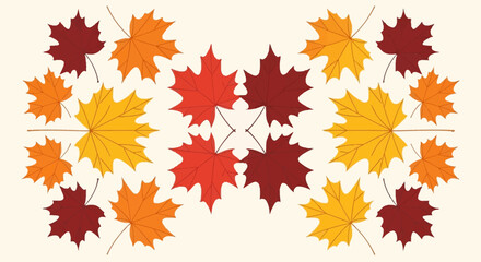 Autumn Maple Leaves Pattern