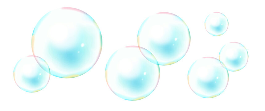 ふわふわ虹色のシャボン玉セット