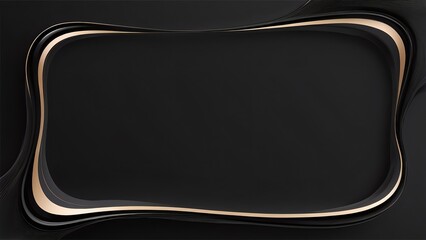 落ち着いた雰囲気のシンプルなブラックフレーム