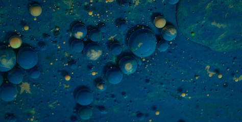 Creative Liquid Ink Effects on Abstract Emulsion Backdrop